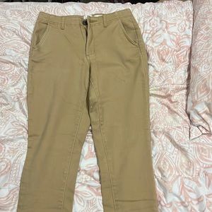 Stretch khaki colored pants — comfy